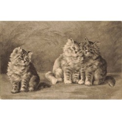 CHATS -MK39931 TROIS CHATONS PAR ILLUSTRATEUR VIENNE
