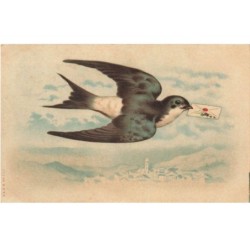 ANIMAUX  AO-AL000808 HIRONDELLE AVEC UNE LETTRE DANS LE BEC