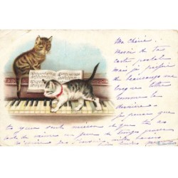 CHATS -MK39954 CHATS NOTE DE MUSIQUE PIANO