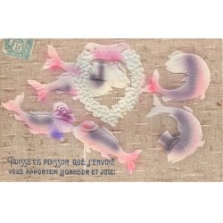 POISSONS -MK52828 DES POISSONS A CHAPEAUX GAUFRE SUPERBE