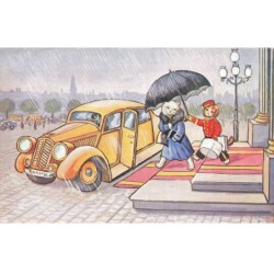 CHATS -MK43581 CHATS HUMANISES PARAPLUIE AUTO VOITURE