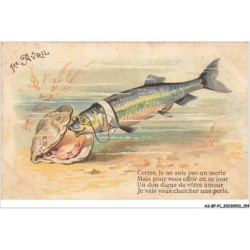 AS-BFP1-0078 - Animaux - Poisson - 1er avril - Certes je ne suis pas un merle