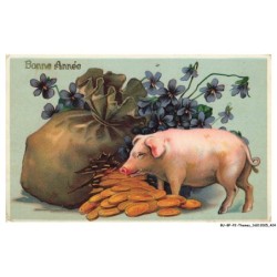 BU-BFP2-0321-ANIMAUX - Cochons - Bonne année