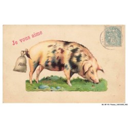BU-BFP2-0323-ANIMAUX - Cochons - Je vous aime