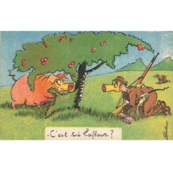 COCHONS -MK45999 CEST TOI LAFLEUR PAR ILLUSTRATEUR CHARLINO