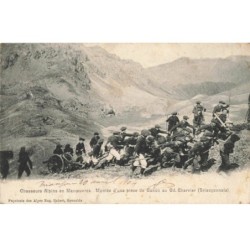 05 BRIANCON -FG51975 CHASSEUS ALPINS EN MANOEUVRES PIECE DE CANON AU GRAND CHAVRIER BRIANCONNAIS