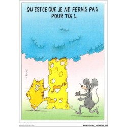 AHWP2-0199 - CHAT - qu'est ce que je ne ferais pas pour toi ! - félin pour l'autre ! - daniel mennebeuf