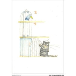 AHWP2-0187 - CHAT - ti mimite - dessin original de hin