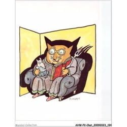 AHWP2-0238 - CHAT - tomi ungerer - pour le salon du livre de jeunesse