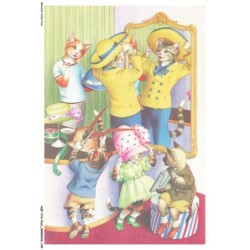 AQFP10-0731-CHAT - le miroir - le chapeau