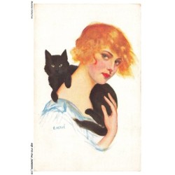 AQFP10-0718-CHAT - jeune dame et son compagnon