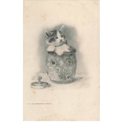 MIKIFP9-017- CHATON DANS UN VASE