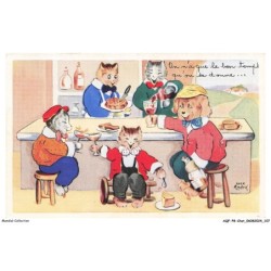 AQFP8-0561-CHAT - le dejeuner de groupe
