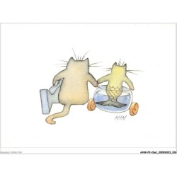 AHWP2-0149 - CHAT - hin - ti mimite - dessin original de hin