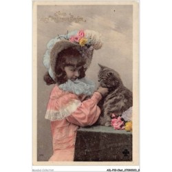 AILP10-0944 - CHAT - jeune fille et son chat