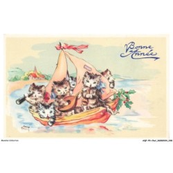 AQFP9-0603-CHAT - une traversée en pirogue - bonne année