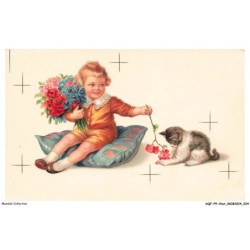 AQFP9-0596-CHAT - jeune fille et son ami