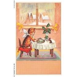 AQFP9-0643-CHAT - le repas - la souris