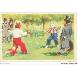 AKYP8-0712-CHAT - CHATS AEC DES EPEES DUEL ESCRIME