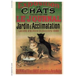 ASHP1-0062-CHAT - EXPOSITION DE CHATS ORGANISEE PAR LE JOURNAL ET LE JARDIN D'ACCLIMATATION - NOS PUBLICITES