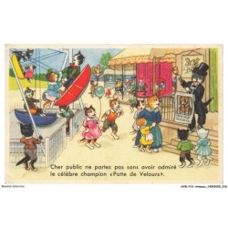 AVWP12-0656- CHATS- Cher public ne partez pas sans avoir admiré le célèbre champion - Patte de velours