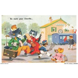 AVWP12-0648-ANIMAUX - Chat - En route pour chaville