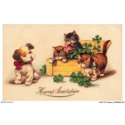 AVWP13-0748-ANIMAUX - Chats - Heureux anniversaire