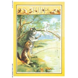 ASBP1-0032-ANIMAUX - CHATS ET LA PECHE