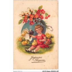 AJGP9-0785 - OISEAUX - JOYEUSES PAQUES