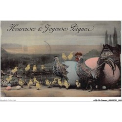 AJGP9-0796 - OISEAUX - HEUREUSES - JOYEUSES PAQUES