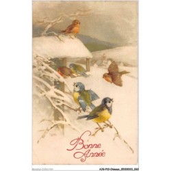 AJGP10-0873 - OISEAUX - BONNE ANNEE