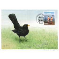 AUXP1-0043-OISEAUX-CARTE-MAXIMUM - MERLE NOIR