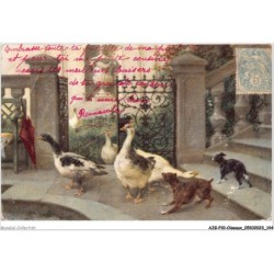 AJGP10-0915 - OISEAUX - CANARDS ET CHIOTS