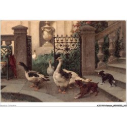 AJGP10-0914 - OISEAUX - CANARDS ET CHIOTS
