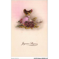 AJGP10-0906 - OISEAUX - JOYEUSES PAQUES