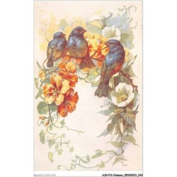 AJGP11-0966 - OISEAUX - OISEAUX ET FLEURS