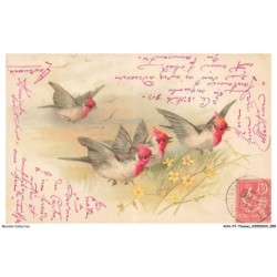 AOAP7-0521-ANIMAUX - oiseaux et fleurs