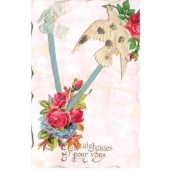 MIKIGP1-018- OISEAU ET FLEURS AJOUTIS