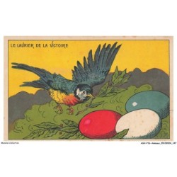 ASHP16-1059-ANIMAUX - LE LAURIER DE LA VICTOIRE - OISEAU ET TROIS OEUFS