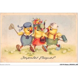 AJGP9-0802 - OISEAUX - JOYEUSES PAQUES