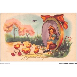 AJGP9-0814 - OISEAUX - JOYEUSES PAQUES