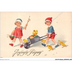 AJGP9-0809 - OISEAUX - JOYEUSES PAQUES