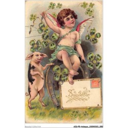 AIDP5-ANIMAUX-0410 - souvenir ANGE ANGELOT ET COCHON