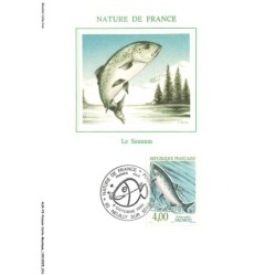 AUXP2-0063-POISSON-CARTE-MAXIMUM - NATURE DE FRANCE - LE SAUMON