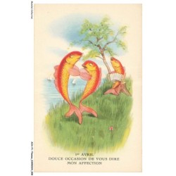AOAP1-0005-ANIMAUX - 1er avril - douce occasion de vous dire mon affection - poisson
