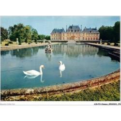 AJGP11-1032 - OISEAUX - CHATEAU DE BRETEUIL - LE CHATEAU ET SON MIROIR D'EAU