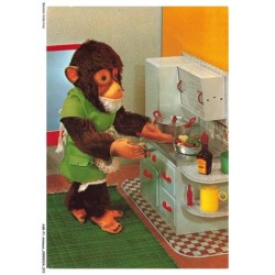 ASBP1-0037-ANIMAUX - SINGE ET LA CUISINE