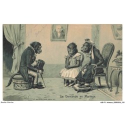 ASBP1-0063-ANIMAUX - SINGES - LA DEMANDE EN MARIAGE