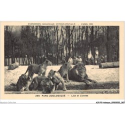 AJKP2-0157 - ANIMAUX - PARC ZOOLOGIQUE - LION ET LIONNES