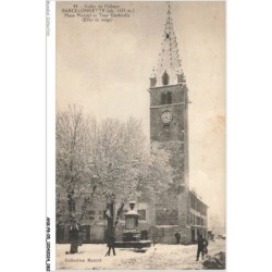 ANKP8-0639-05 - Vallée de l'ubaye - BARCELONNETTE - Place manuel et tour cardinalis - Effet de neige